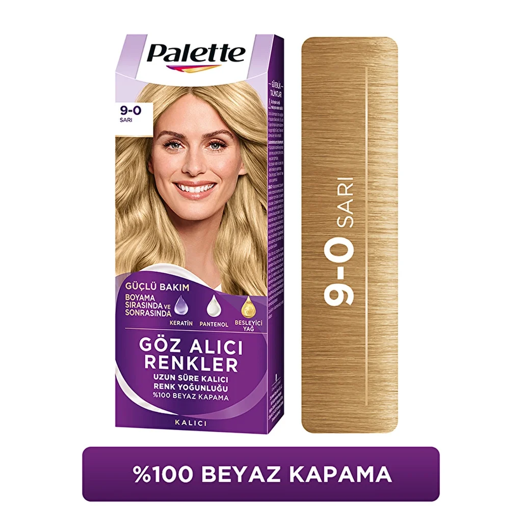 Vibrant Palette Haarfarbe 9-0 Blond mit Keratin &amp; Glanz
