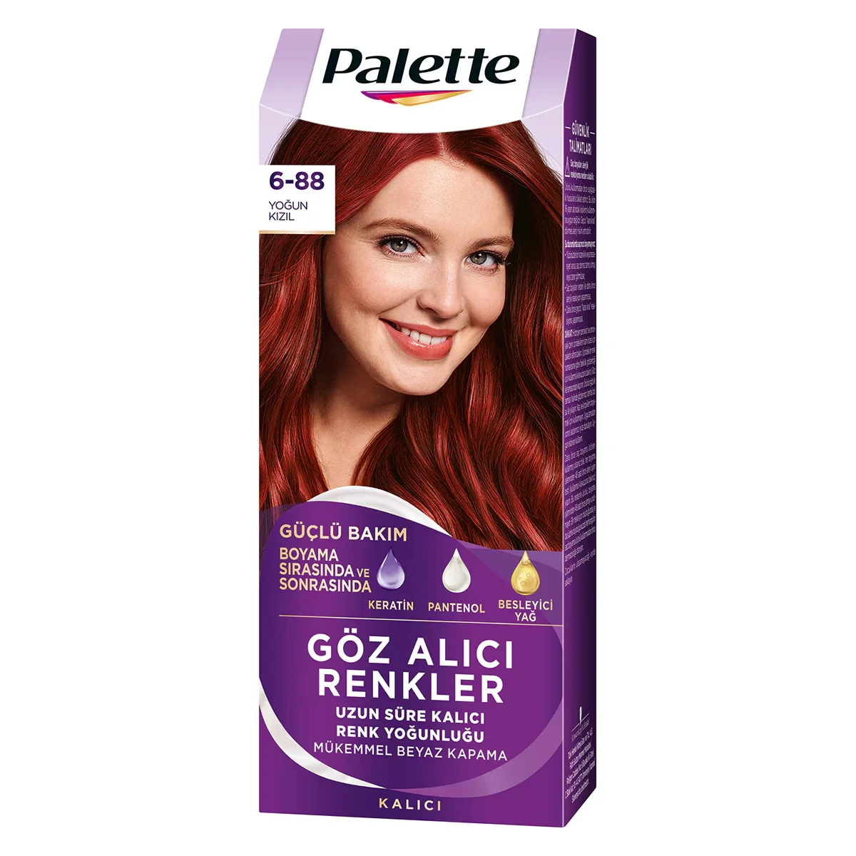 Palette Eye-catching Colors Hair Dye 6-88 intense Red