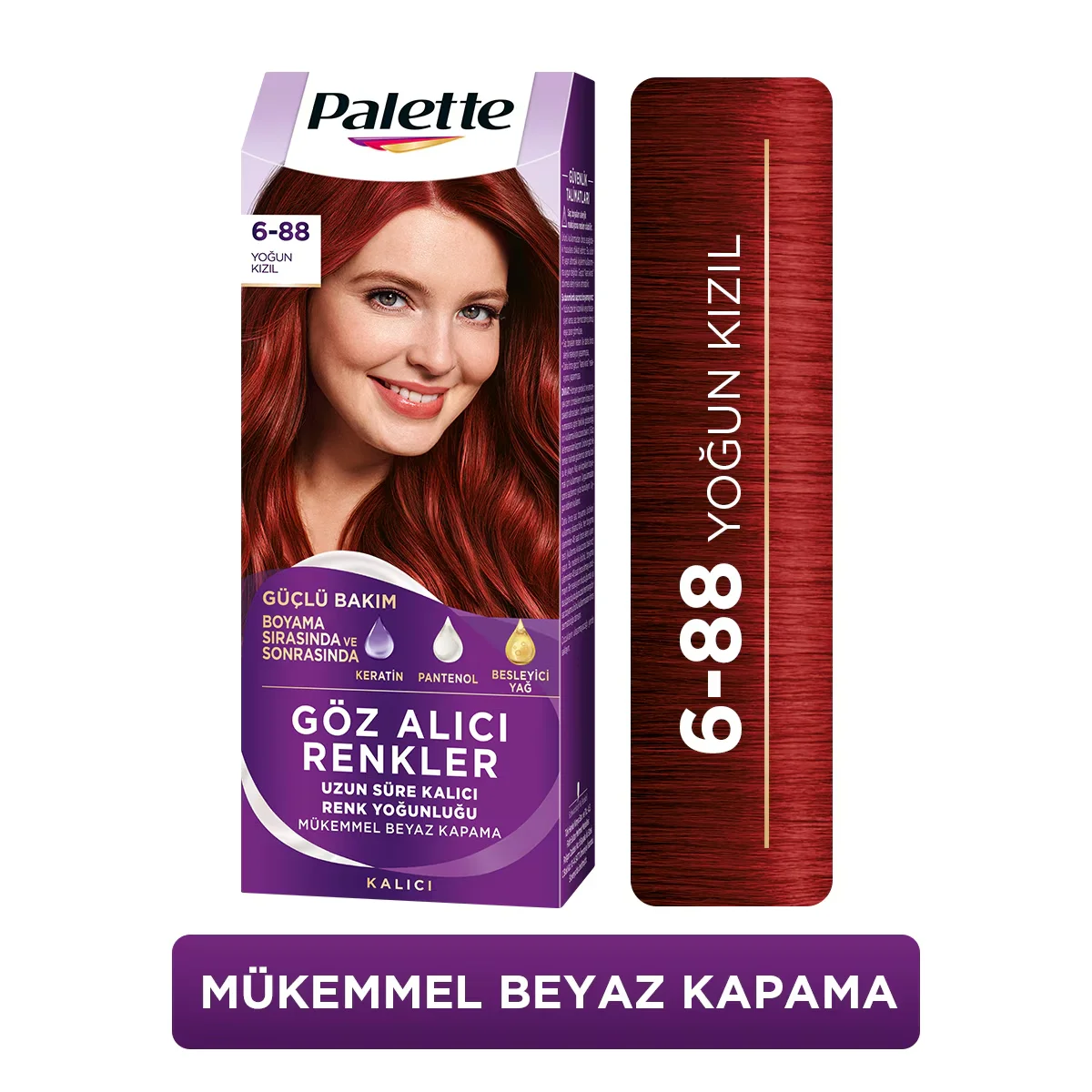 Vibrant Palette Haarfarbe 6-88 Intensivrot