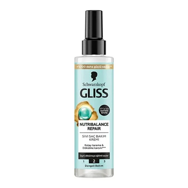 Gliss Nutribalance Repair Liquid Conditioner 200ml - Anti-Hair Loss