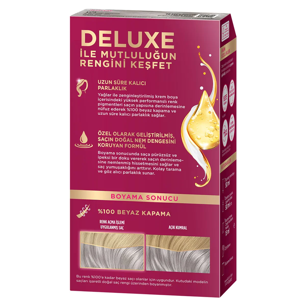 Palette Deluxe Permanente Haarfarbe mit Marulaöl - 50 ml