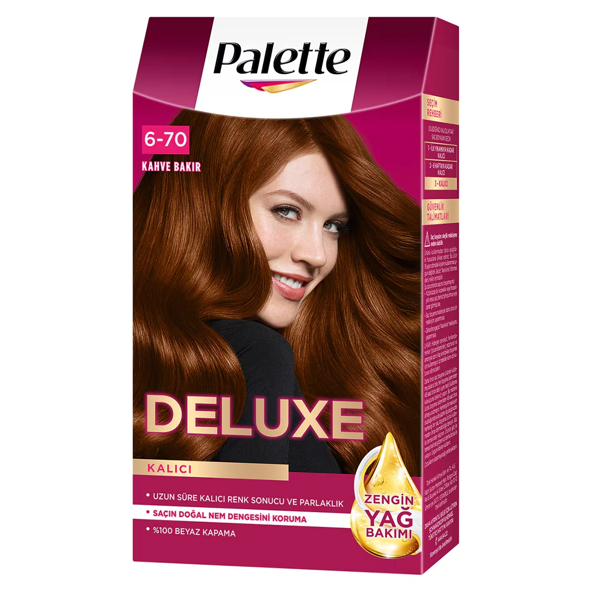 Palette Deluxe Hair Dye 6-7 Copper Brown 50 ml