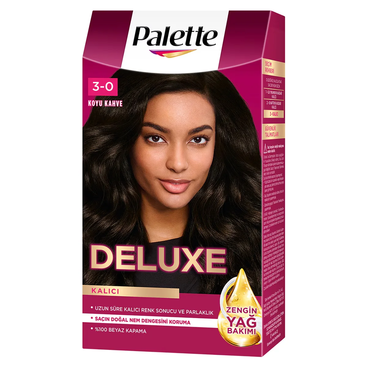 Palette Deluxe Hair Dye Brown No: 3-0 50 ml