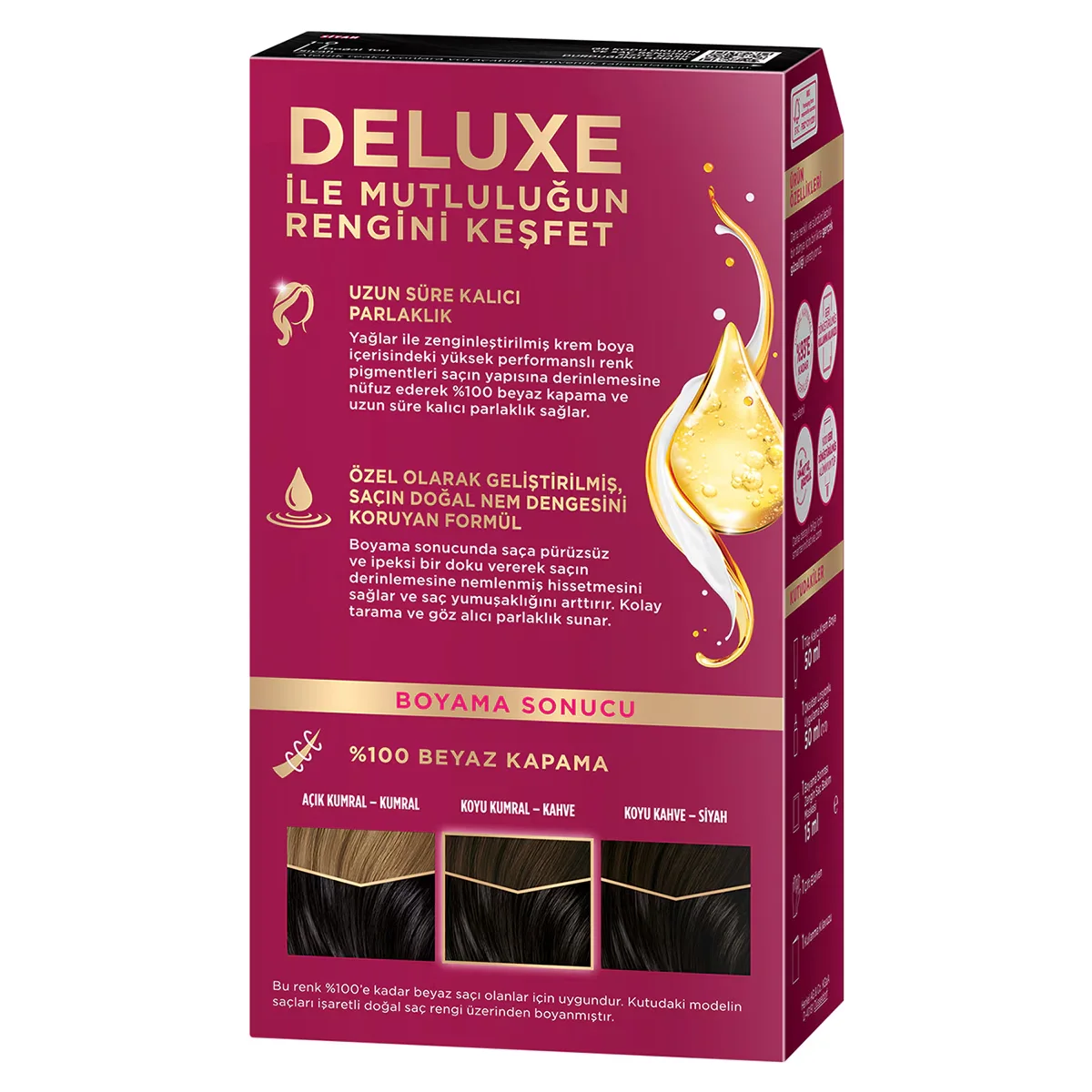 Palette Deluxe Creme-Haarfarbe mit Ölen - 100% Grauabdeckung