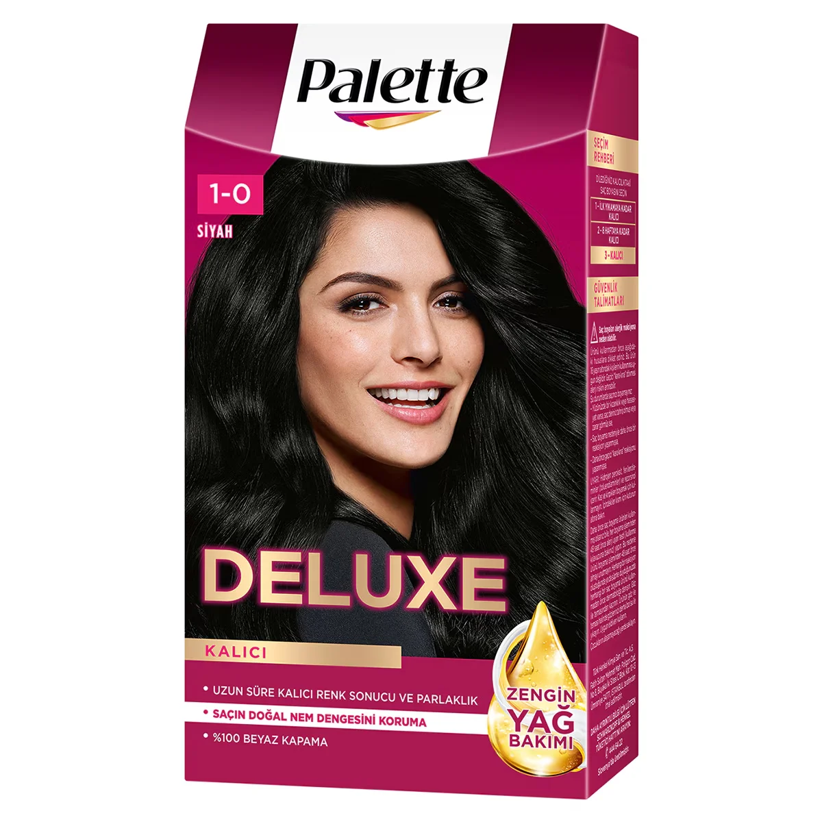 Palette Deluxe Hair Dye Black No: 1-0 50 ml