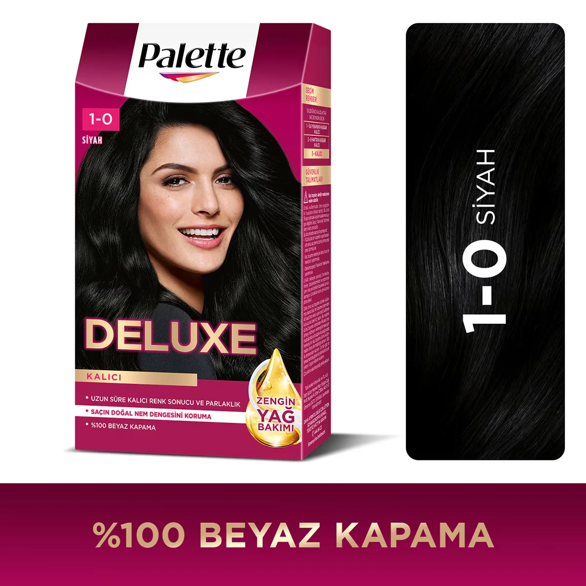 Palette Deluxe Creme-Haarfarbe mit Ölen - 100% Grauabdeckung
