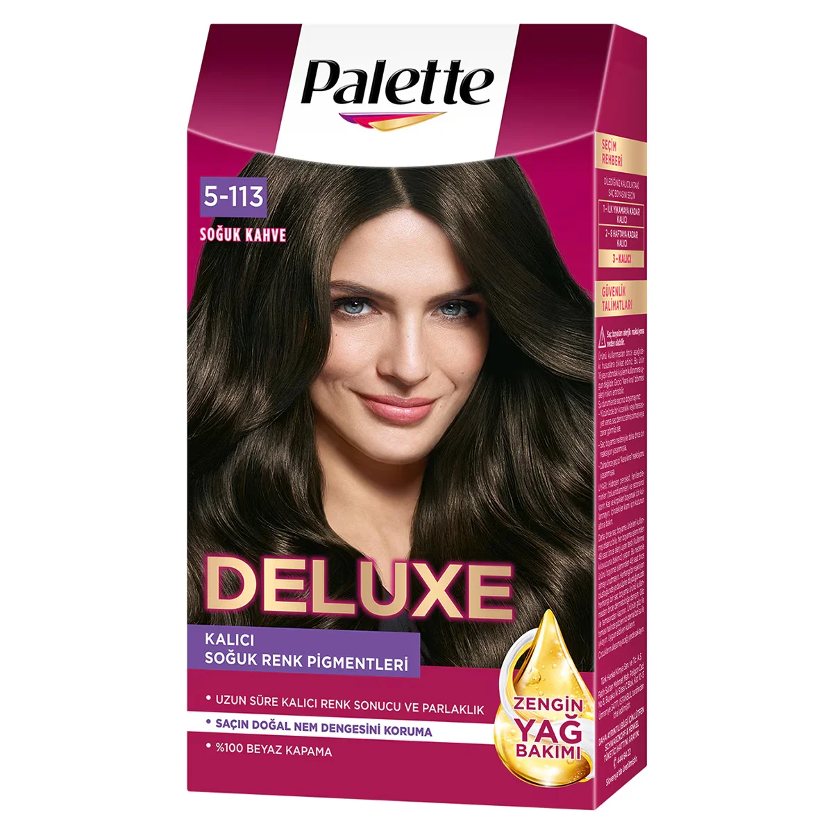Palette Deluxe Hair Dye 5-1 Cold Brown 1 pcs