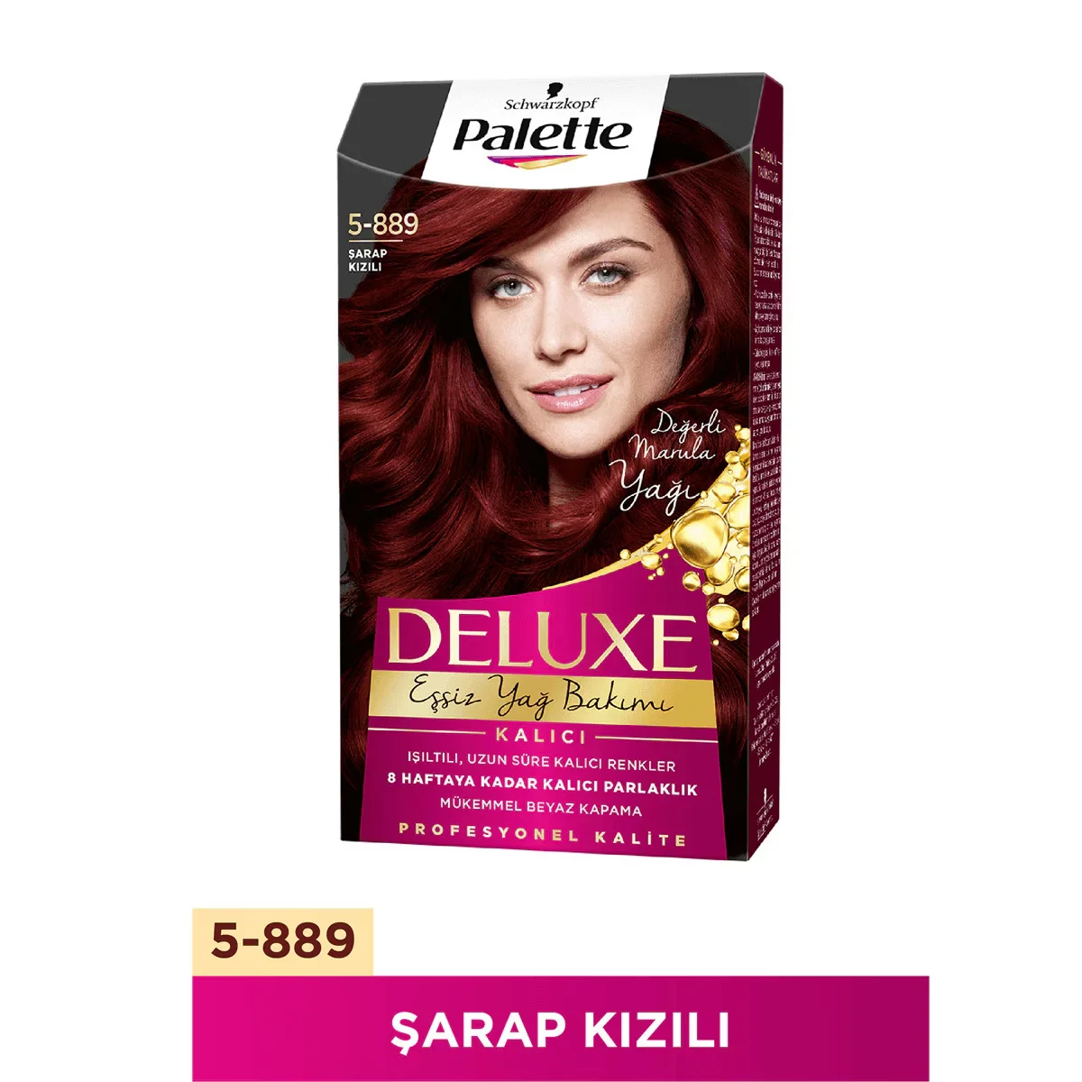 Palette Deluxe Hair Dye Wine Red No: 5-889 50 ml