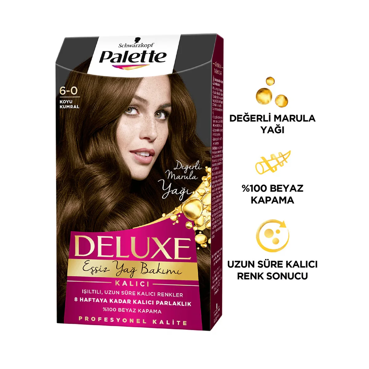 Palette Deluxe Creme-Haarfarbe mit Ölen - 100% Grauabdeckung