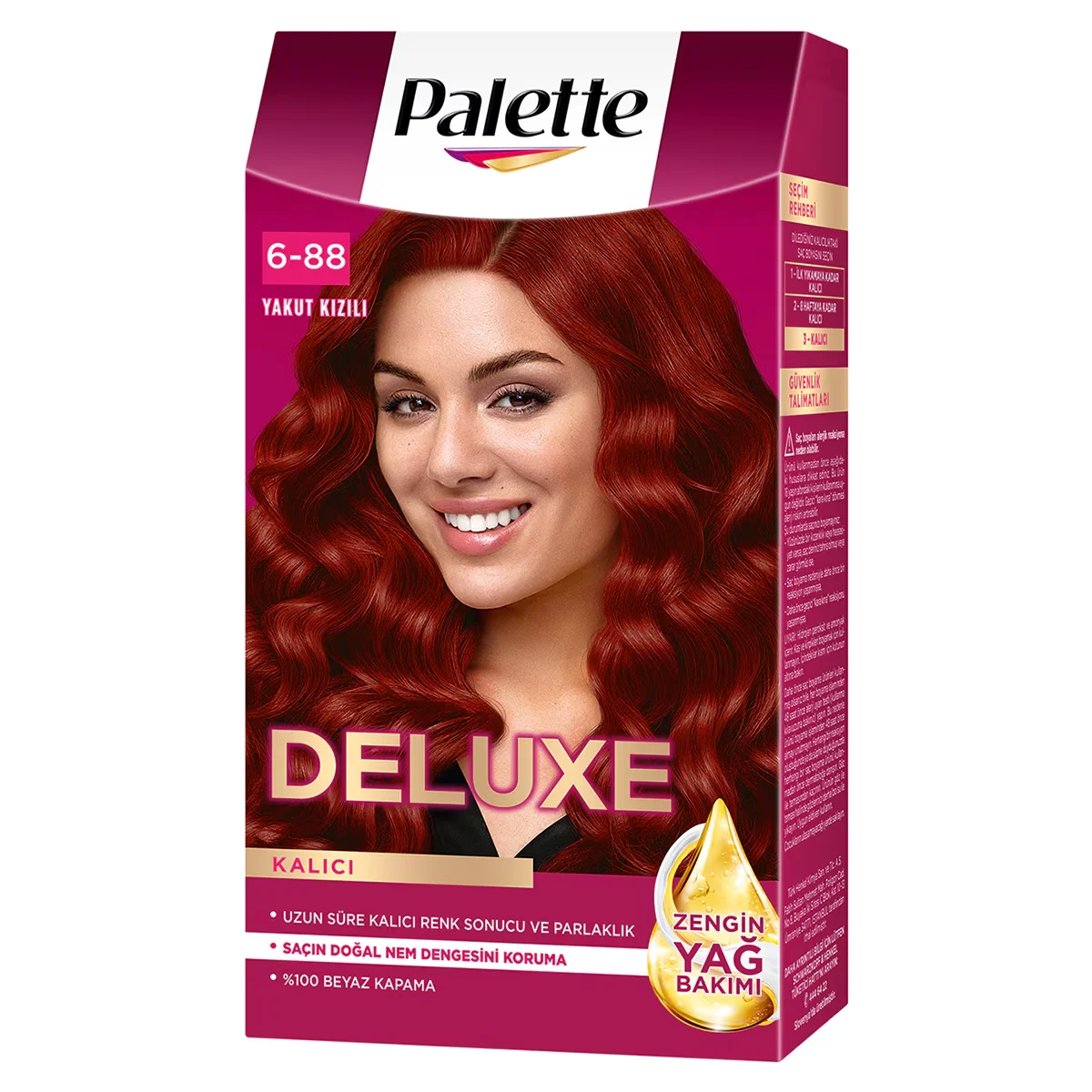 Palette Deluxe Hair Dye Ruby Red No: 6-888