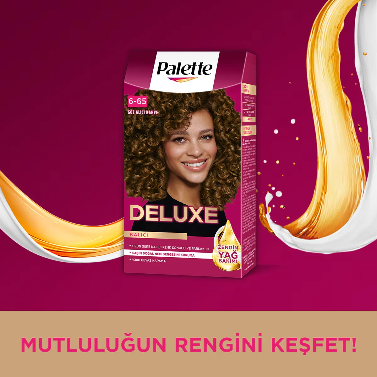 Palette Deluxe Creme-Haarfarbe mit Ölen - 100% Grauabdeckung