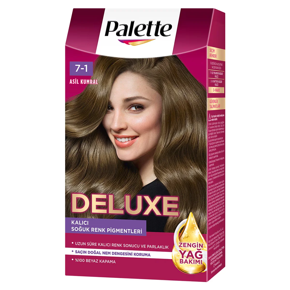 Palette Deluxe Hair Dye Noble Blonde No: 7-1 50 ml