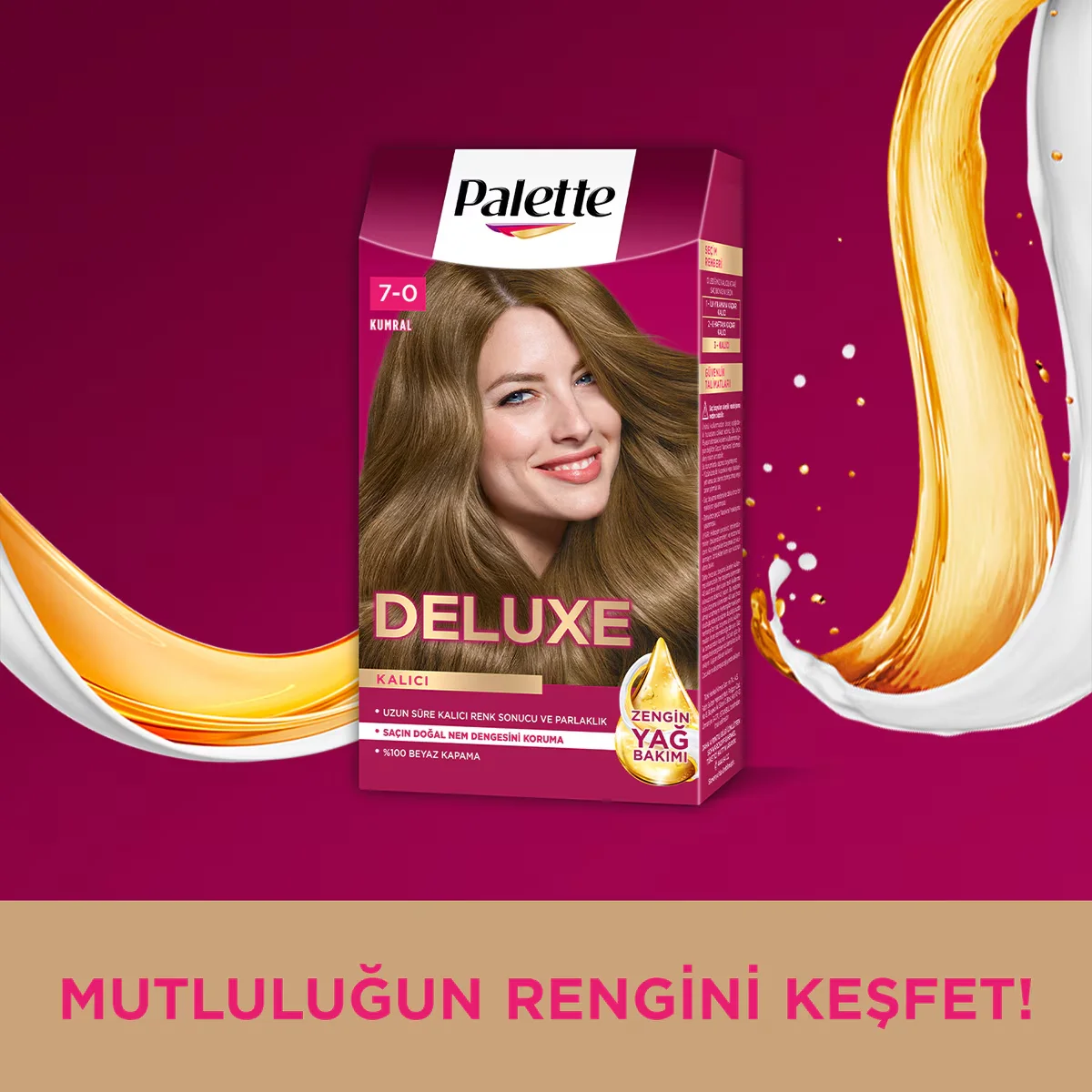 Краска для волос Palette Deluxe блонд 7-0 50 мл