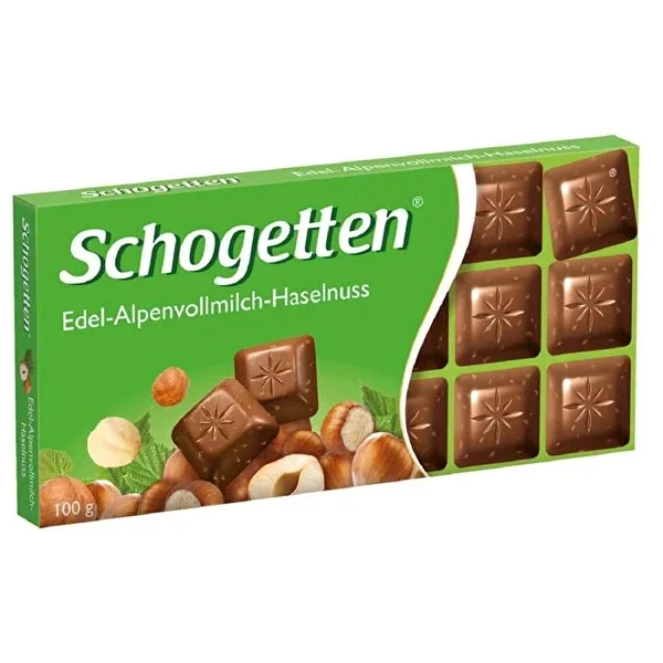 Schogetten Chocolate Alpine Milk & Hazelnut 100 gr