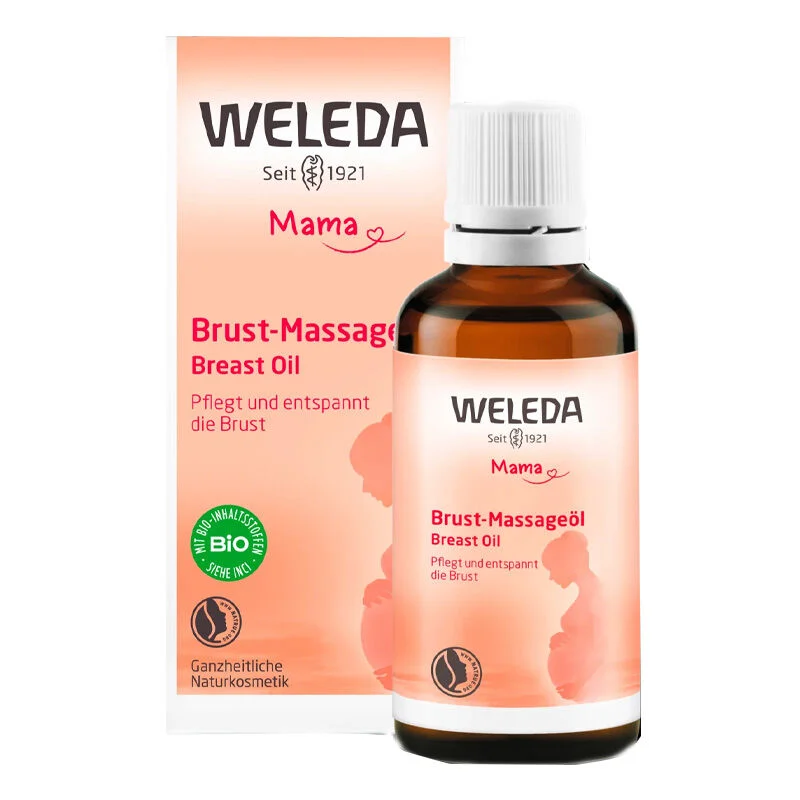 Weleda زيت تدليك الثدي العضوي من ويليدا 50 مل