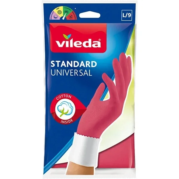 Vileda Universal Latex Cleaning Gloves - Comfort & Durability