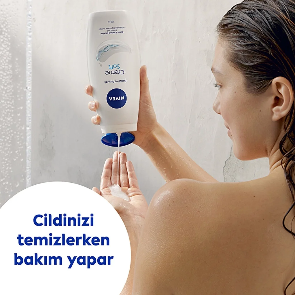 استمتع ببشرة ناعمة ومرطبة مع جل استحمام Nivea Creme Soft
