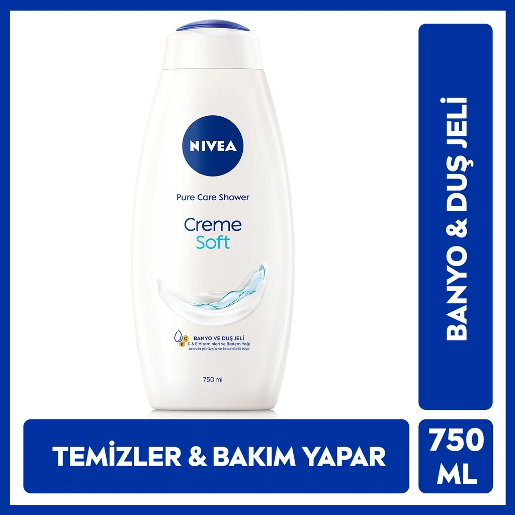 استمتع ببشرة ناعمة ومرطبة مع جل استحمام Nivea Creme Soft