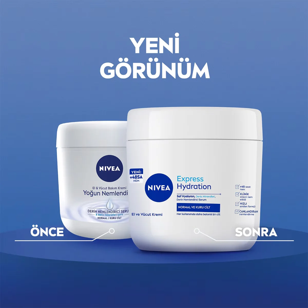 NIVEA كريم نيفيا المرطب المكثف للعناية بالجسم واليدين 400 مل