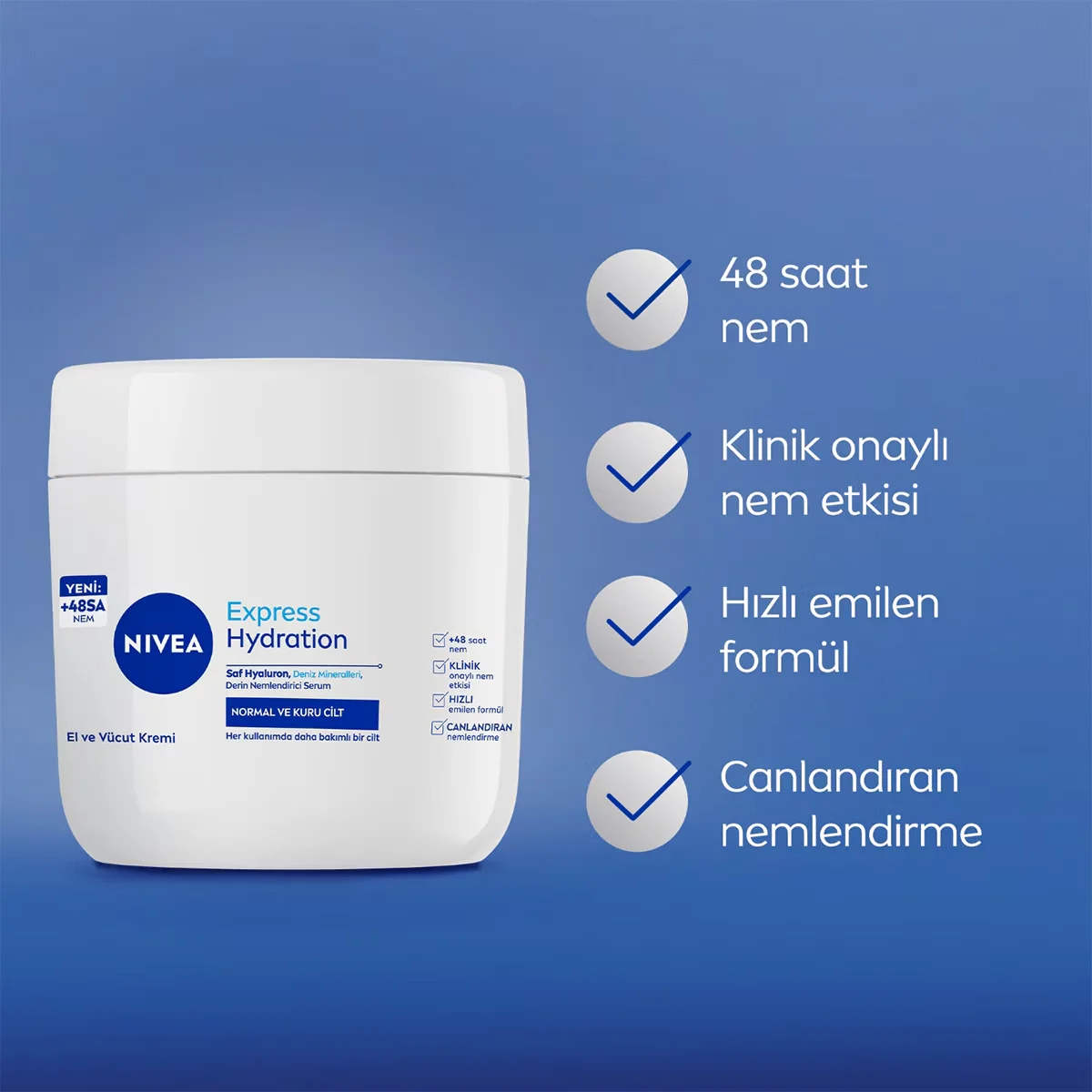 NIVEA كريم نيفيا المرطب المكثف للعناية بالجسم واليدين 400 مل