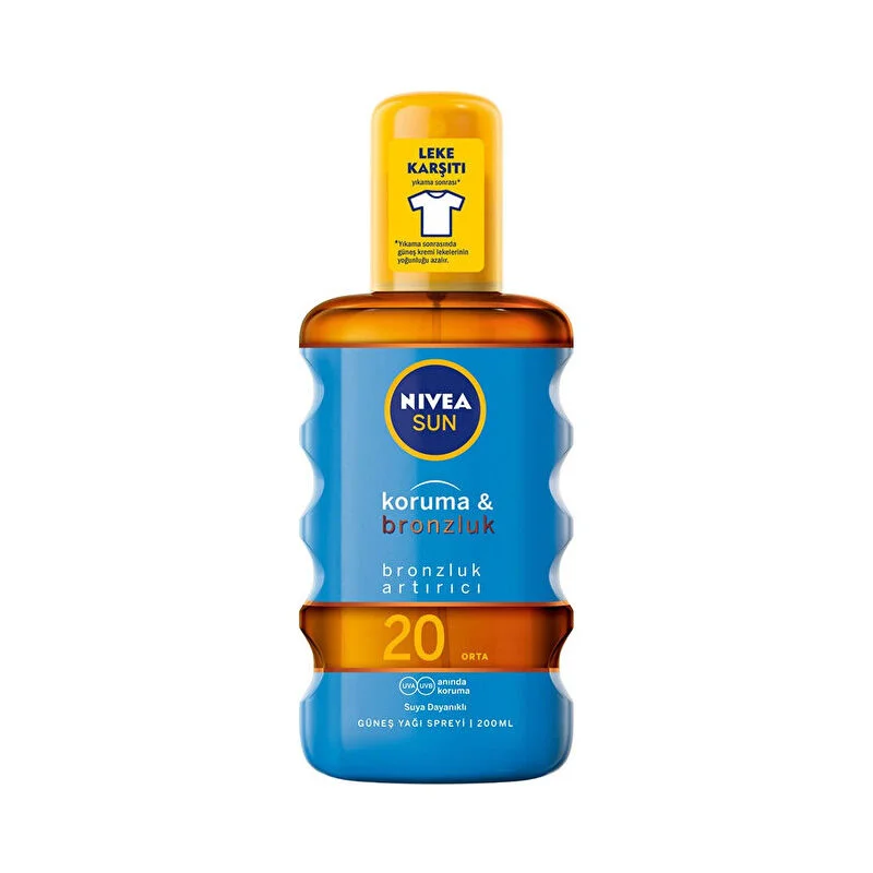 Nivea Sun Protection And Tan Spf20 sun Oil 200 ml