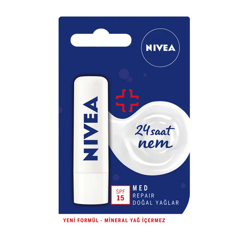 Nivea Med Repair Lip Care Cream Spf15 4.8 gr/5.5 ml