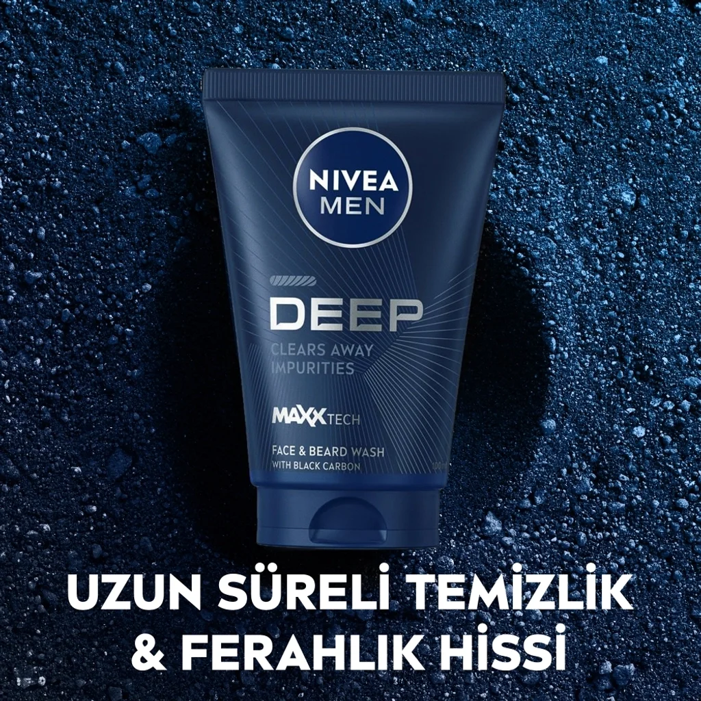 Гель для умывания лица и бороды Nivea Deep Dimension 100 мл