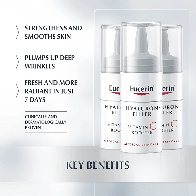 Eucerin Hyaluron Filler Vitamin C Serum - 3 Pack 8 ml