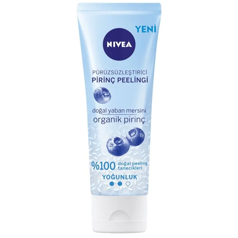 Nivea Smoothing Natural Blueberry Rice Scrub 75 ml