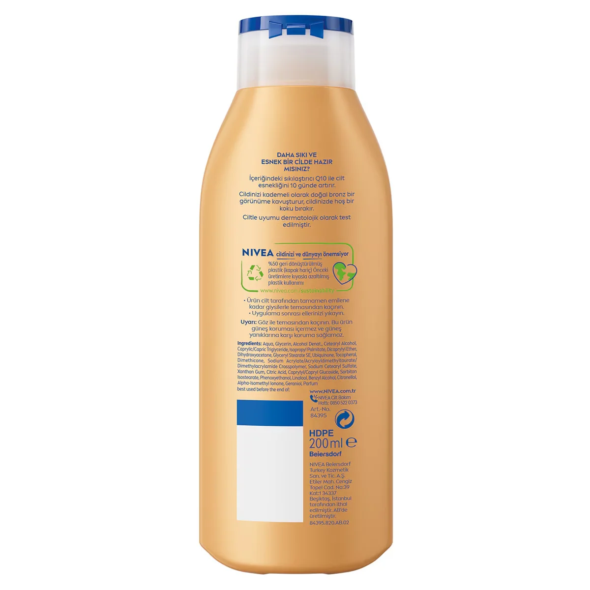Nivea Q10 firming Tan Body Lotion 200 ml