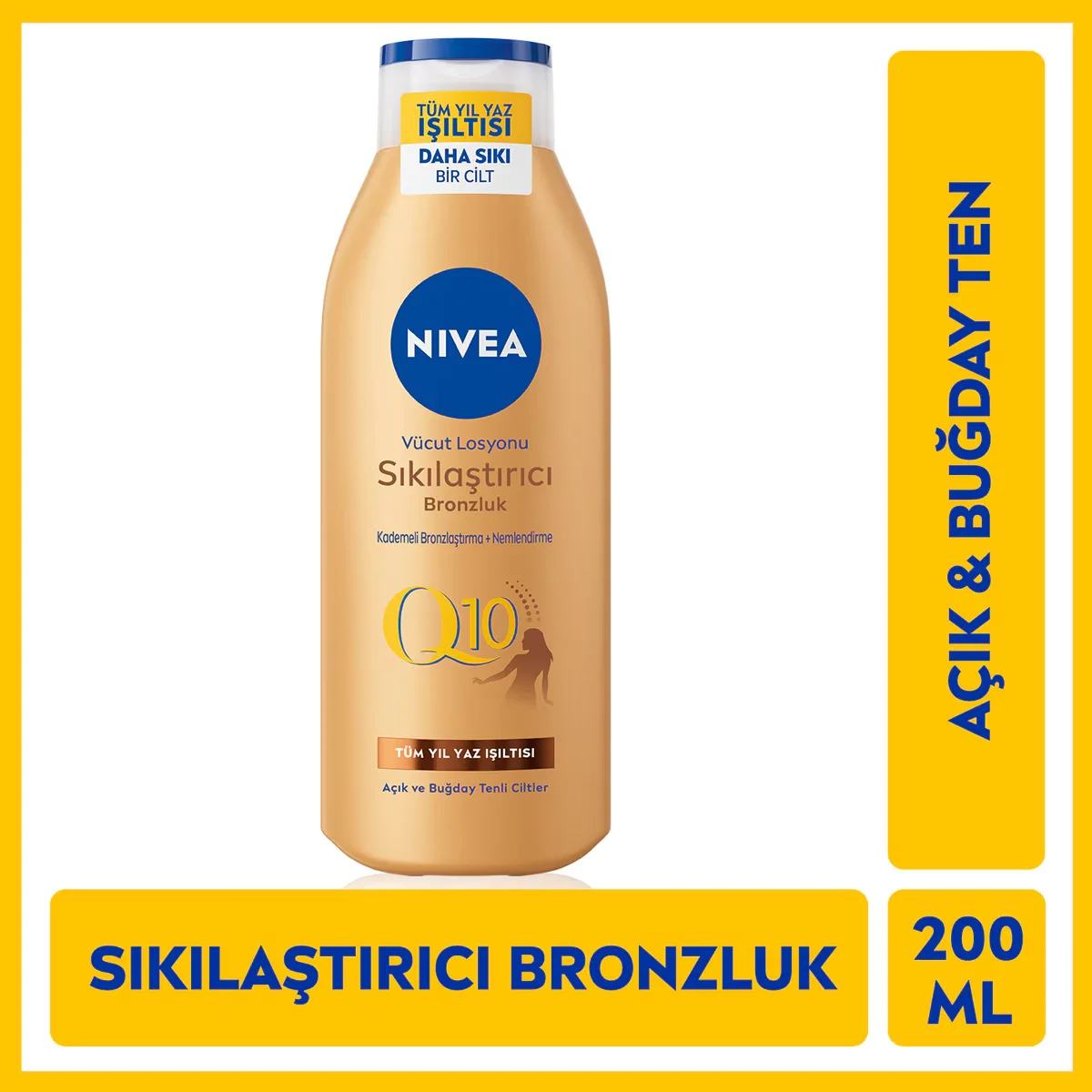 Nivea Q10 firming Tan Body Lotion 200 ml