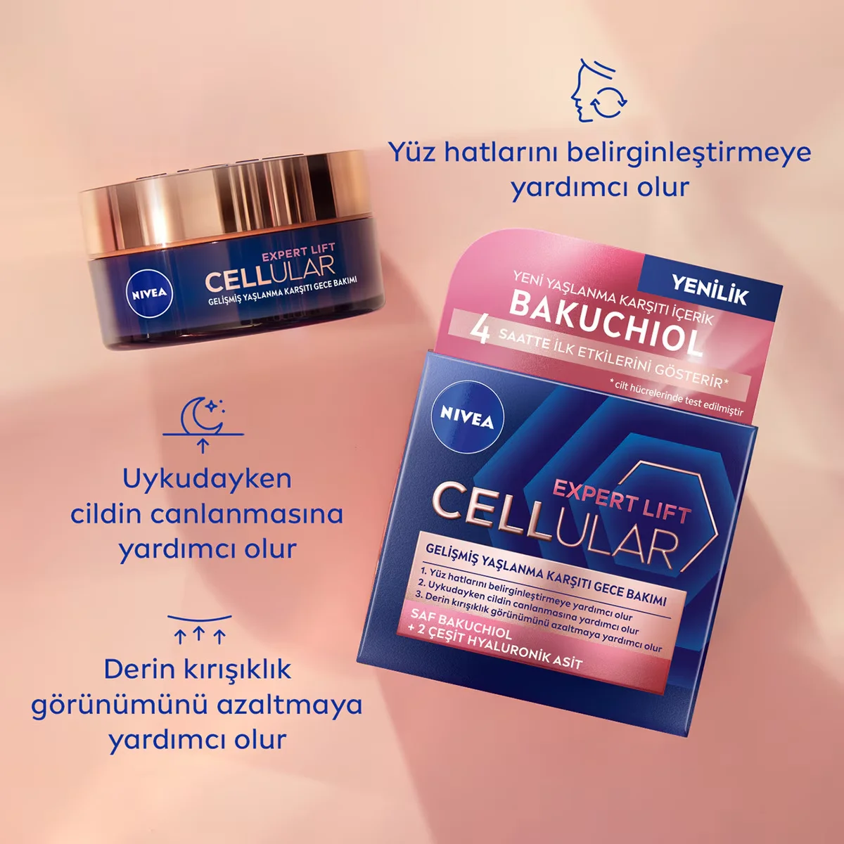 Омолодите кожу: Nivea Cellular Expert Lift Ночной Крем