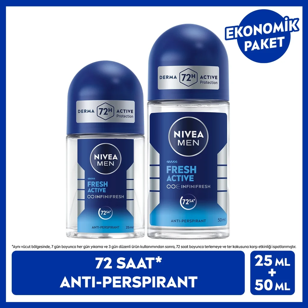 Nivea Fresh Roll-On Deodorant Set - 50ml
