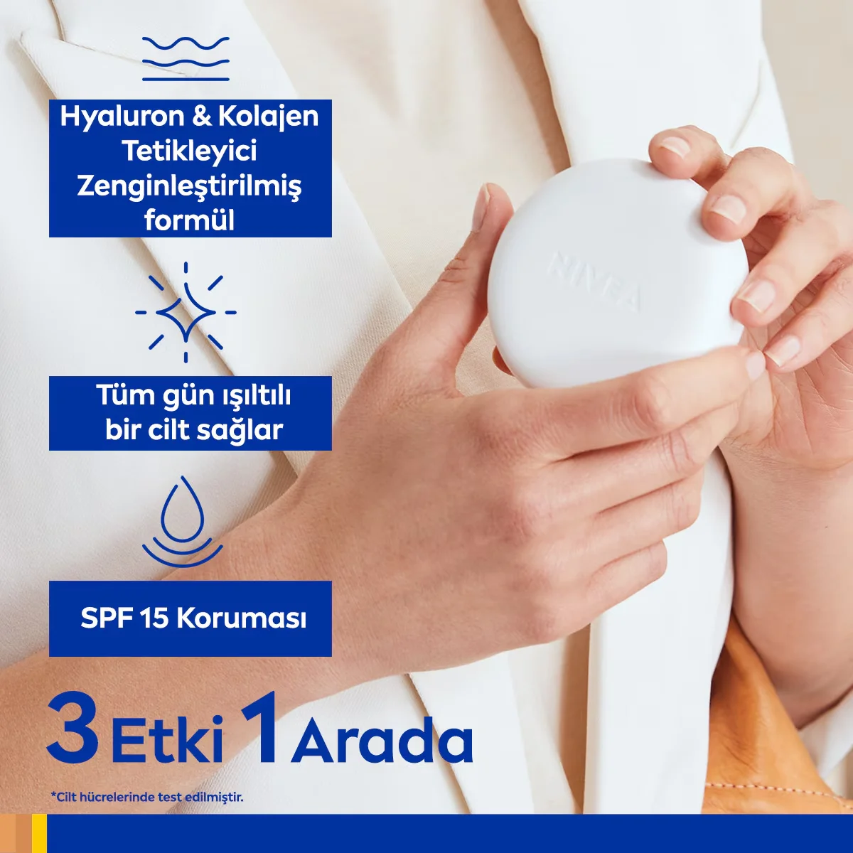 Nivea Cellular Expert 3in1 Tönende Gesichtscreme SPF15 15ml