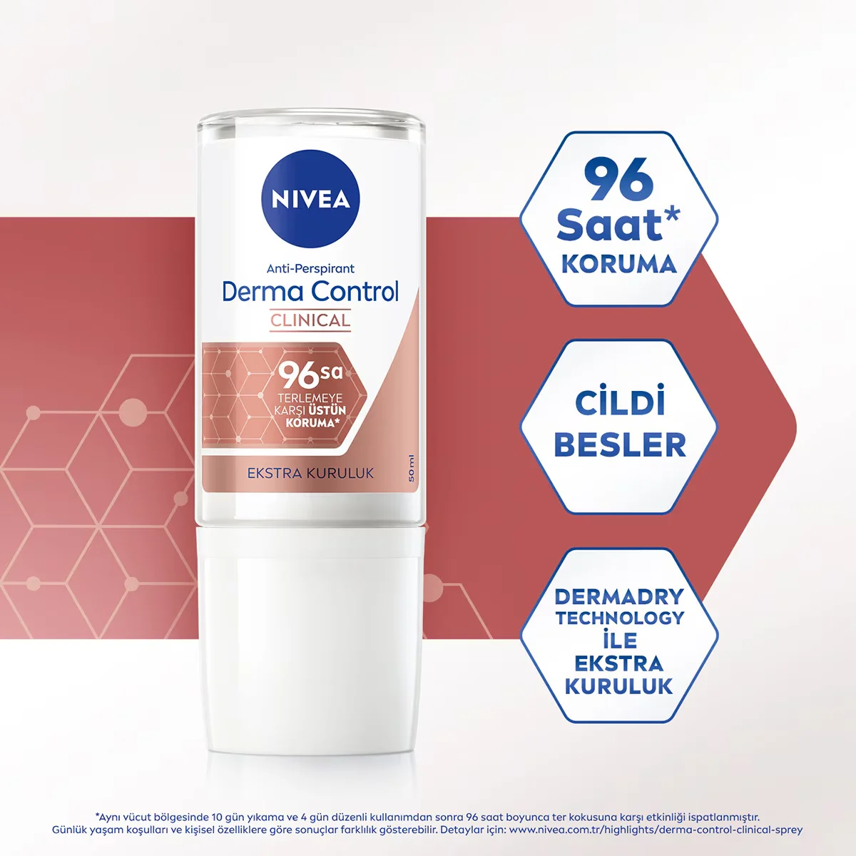 Ощутите 96-часовую защиту от пота с Nivea Derma Protect
