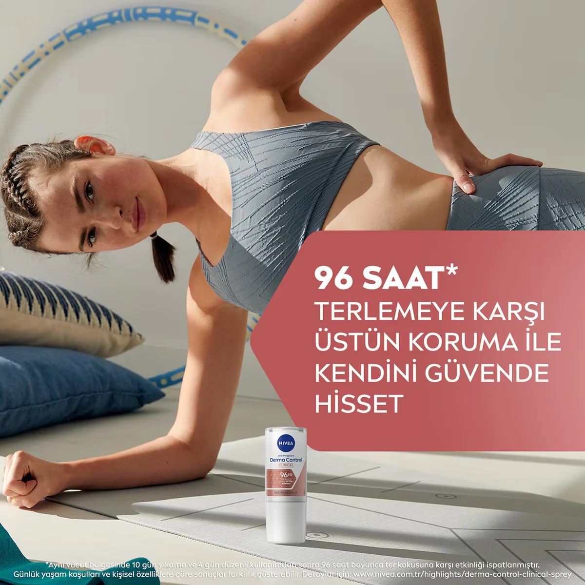 Ощутите 96-часовую защиту от пота с Nivea Derma Protect
