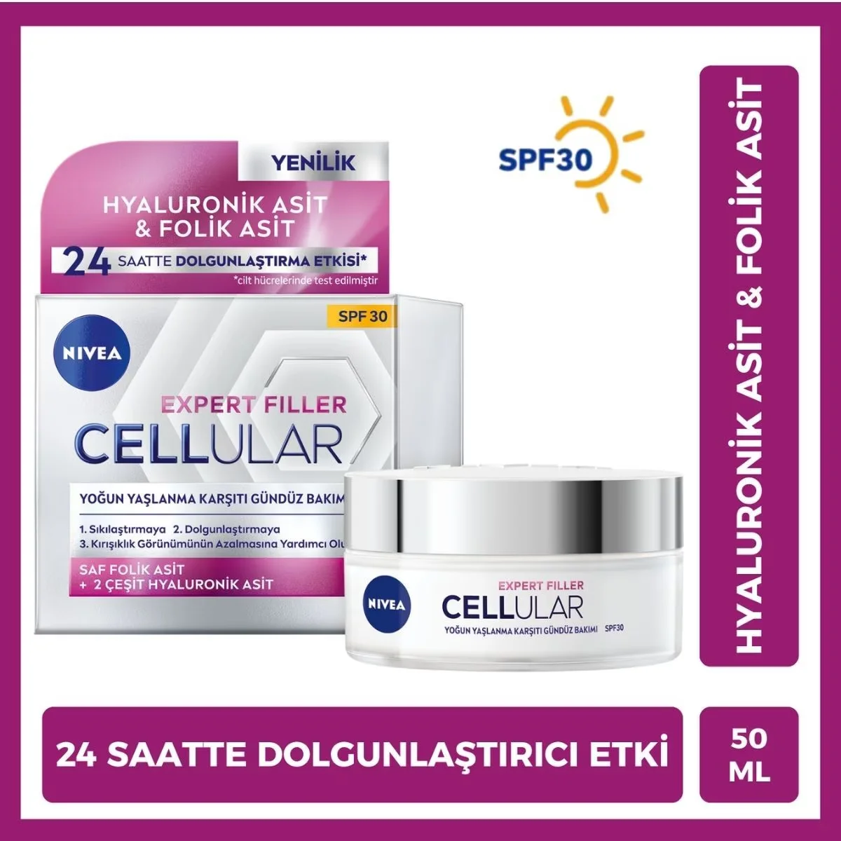 Nivea Cellular Expert Filler Intensive Anti-Aging SPF30 Day Cream 50 ml