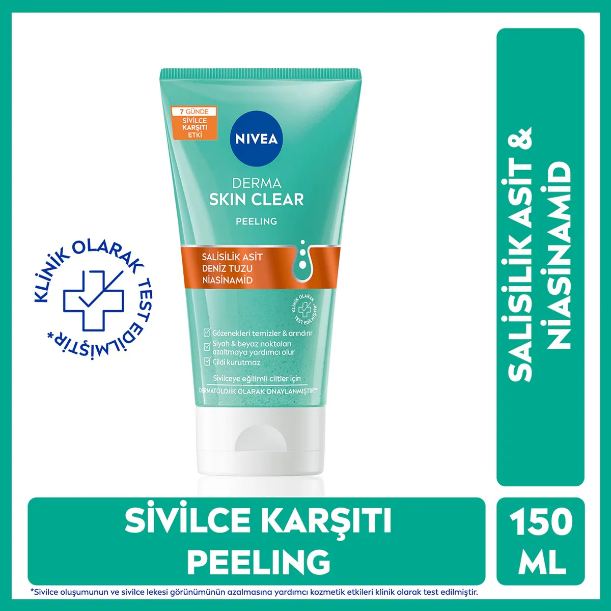 Nivea Derma Skin Clear Peeling 150 ml