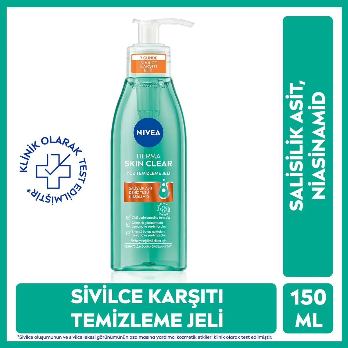 Nivea Derma Skin Clear Facial Cleansing Gel 150 ml