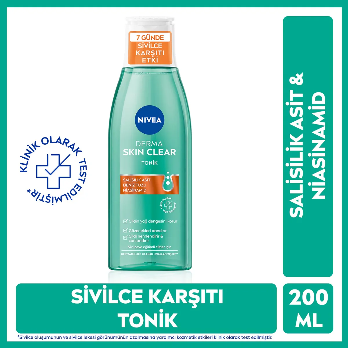 Nivea Derma Skin Clear Salisilik Asit Tonik 200 ml
