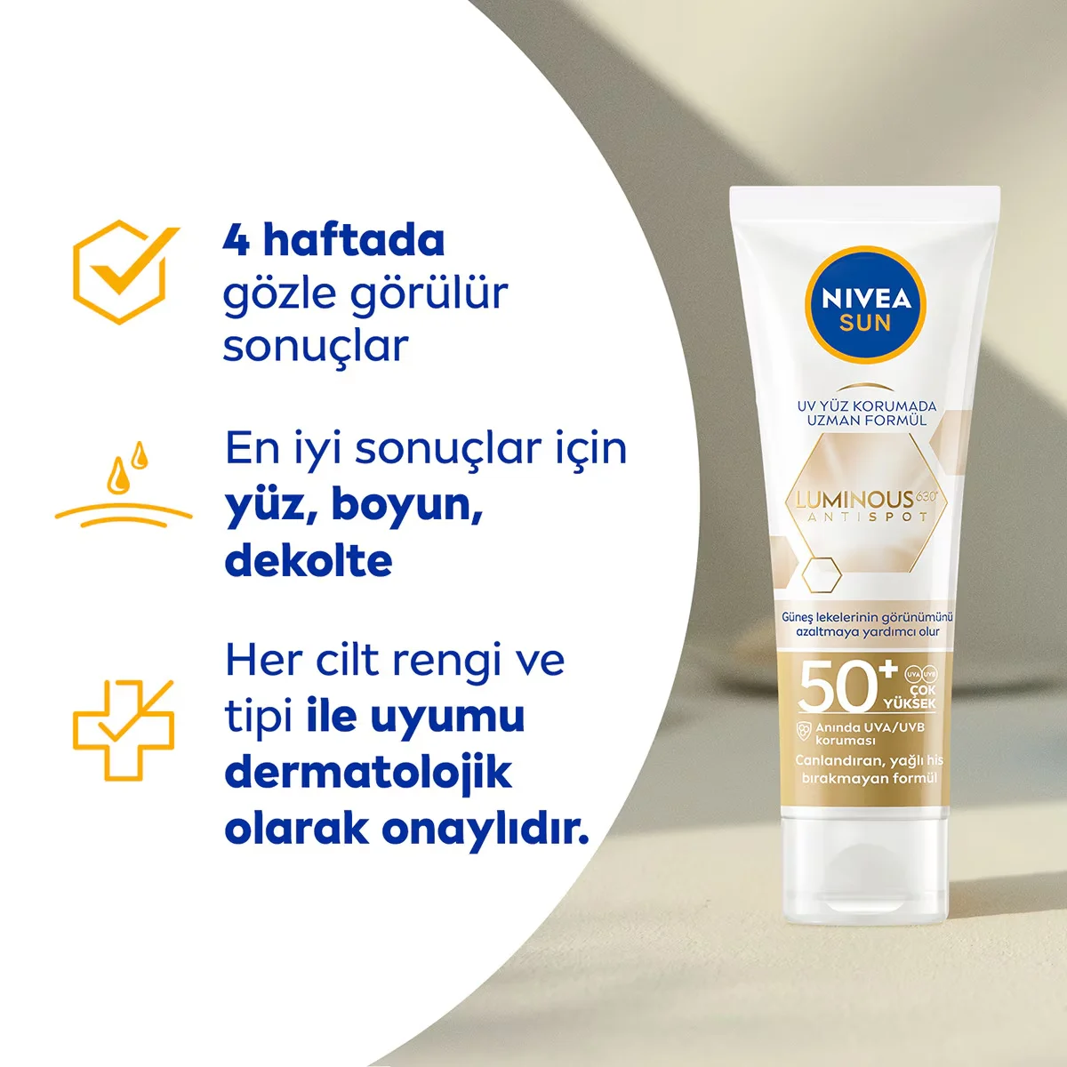Nivea Sun Luminous630 Anti Spot Spf 50 Sun Cream 40 ml
