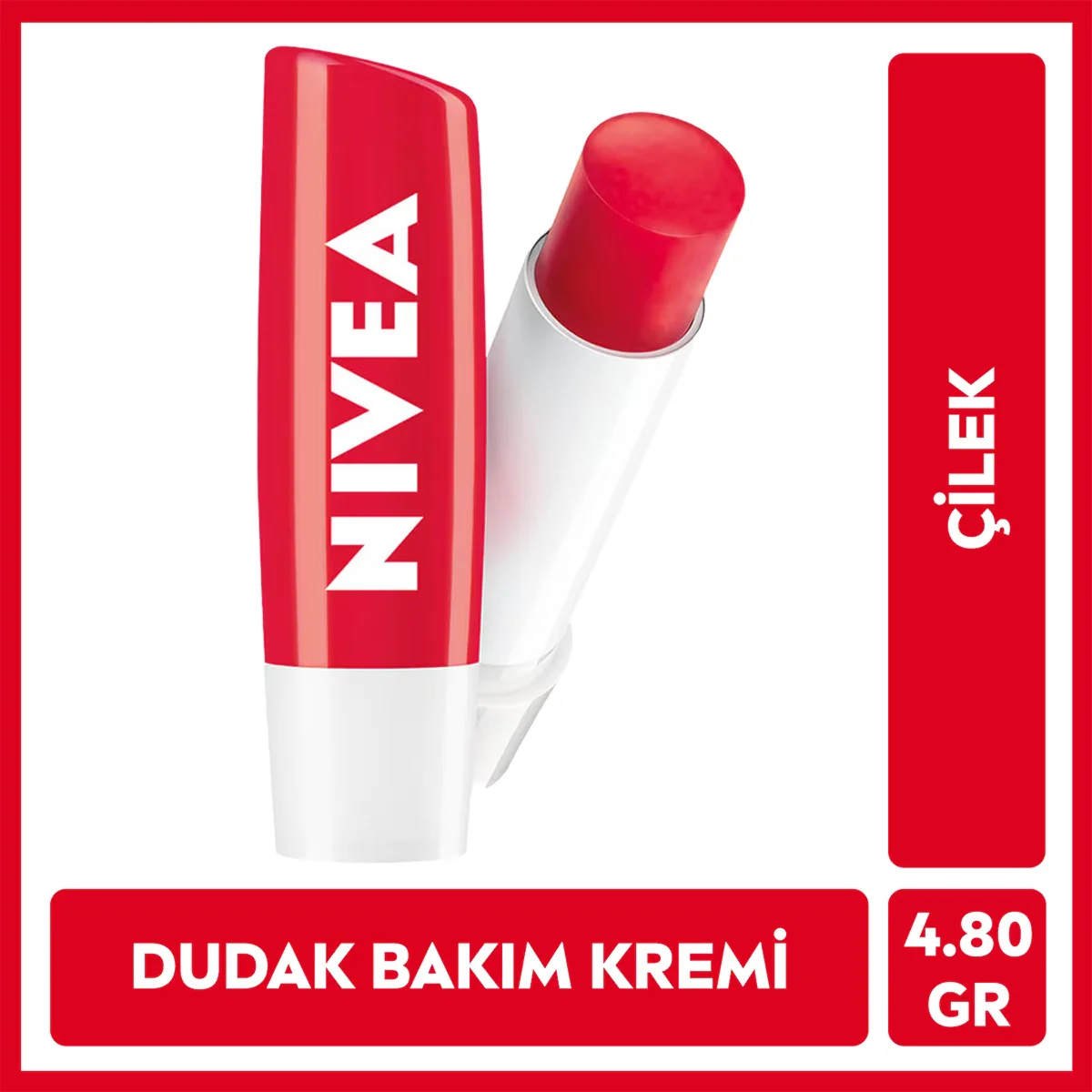 Nivea Strawberry Flavored Lip Care Cream 4.8 gr