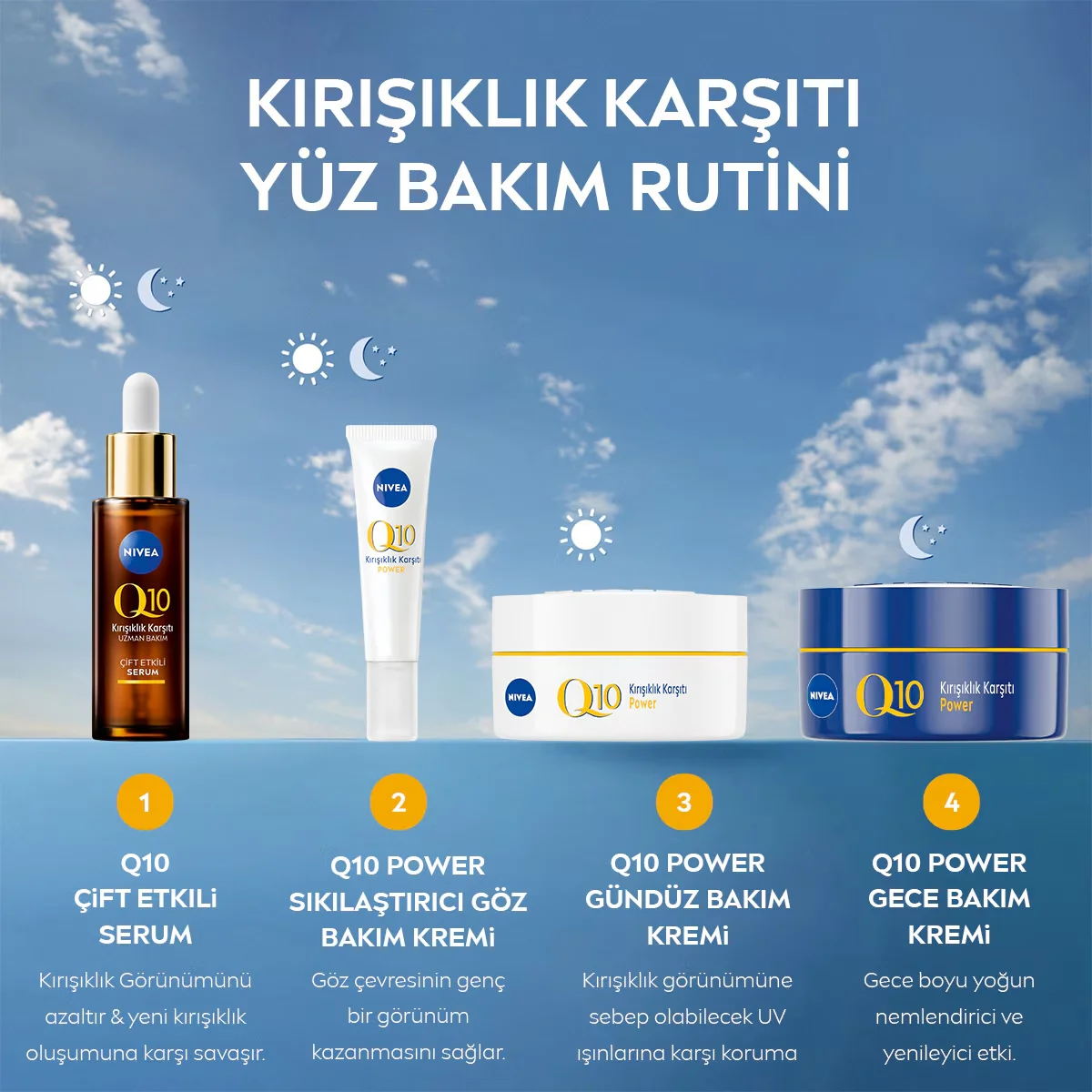 Nivea Q10 Anti-Falten Nachtcreme - Festigend &amp; Feuchtigkeitsspendend 50ml