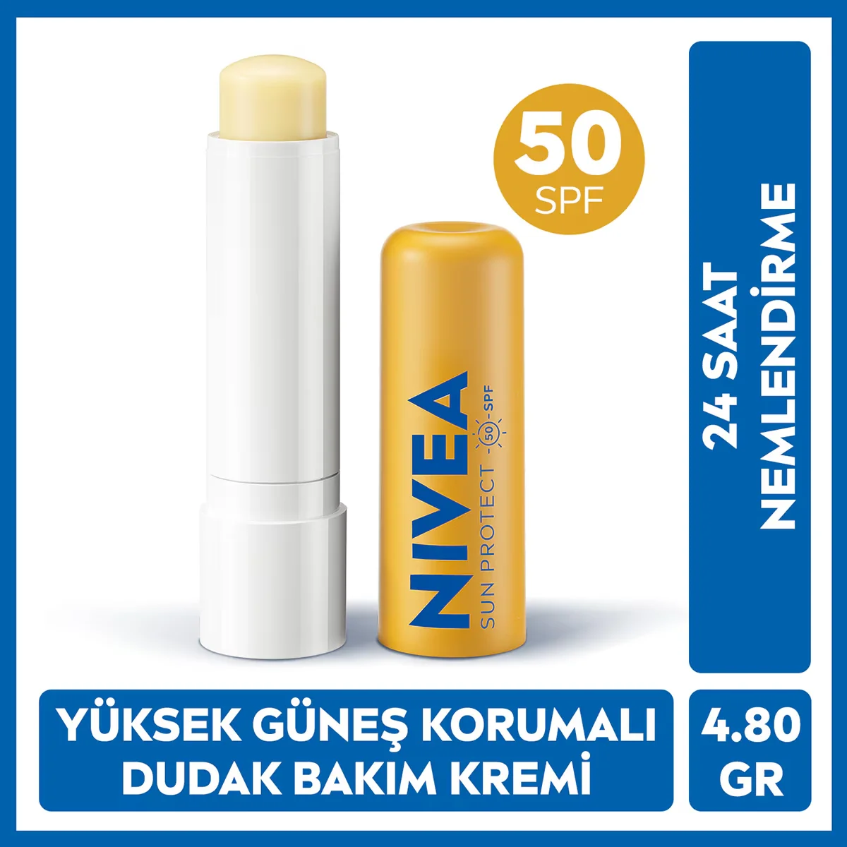 Nivea Sun Spf50+ Protection Lip Balm 4.8 g