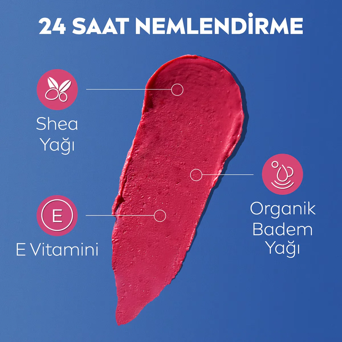 Nivea SPF30 Pink Tinted Sun Protection Lip Balm 4.8 gr