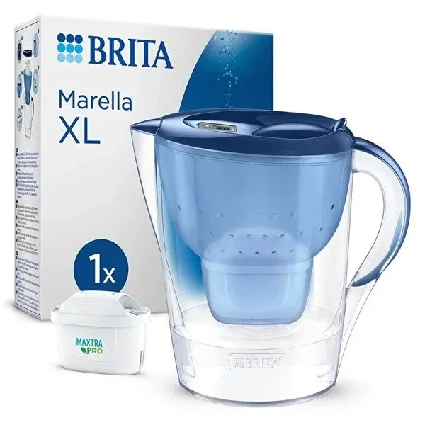 Brita Marella XL Filtered Water Purification Pitcher Blue 3.5 lt