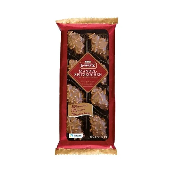 Lambertz Almond Chocolate Cake with Candied Fruit Peel - 100g