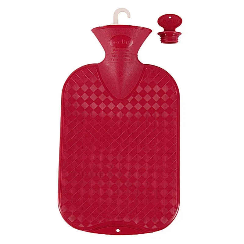 Fashy Channel-less Hot Water Bottle - Red 2L