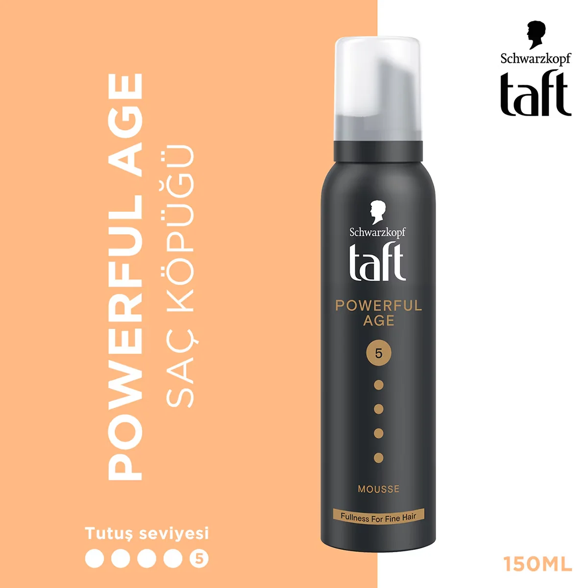Мусс для волос Taft Powerful Age 150 мл