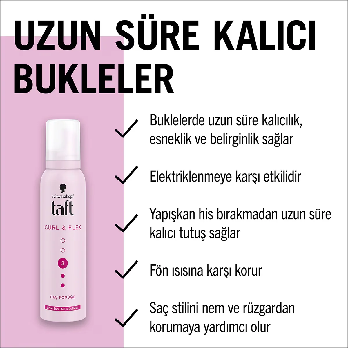 Taft Hair Mousse Curl & Flex 150 ml